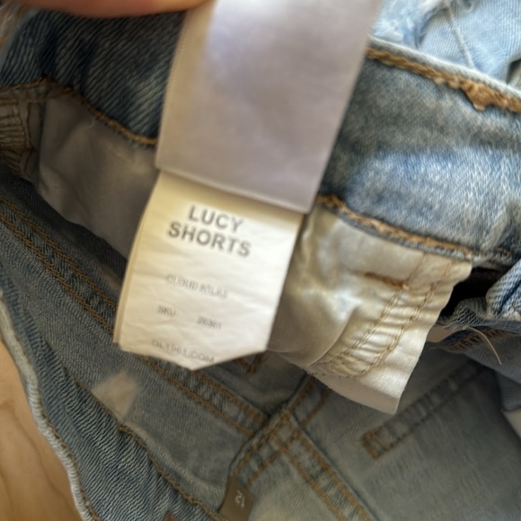 DL1961 Girls Lucy Short in Turquoise Wash Size 14 - Picture 3 of 7